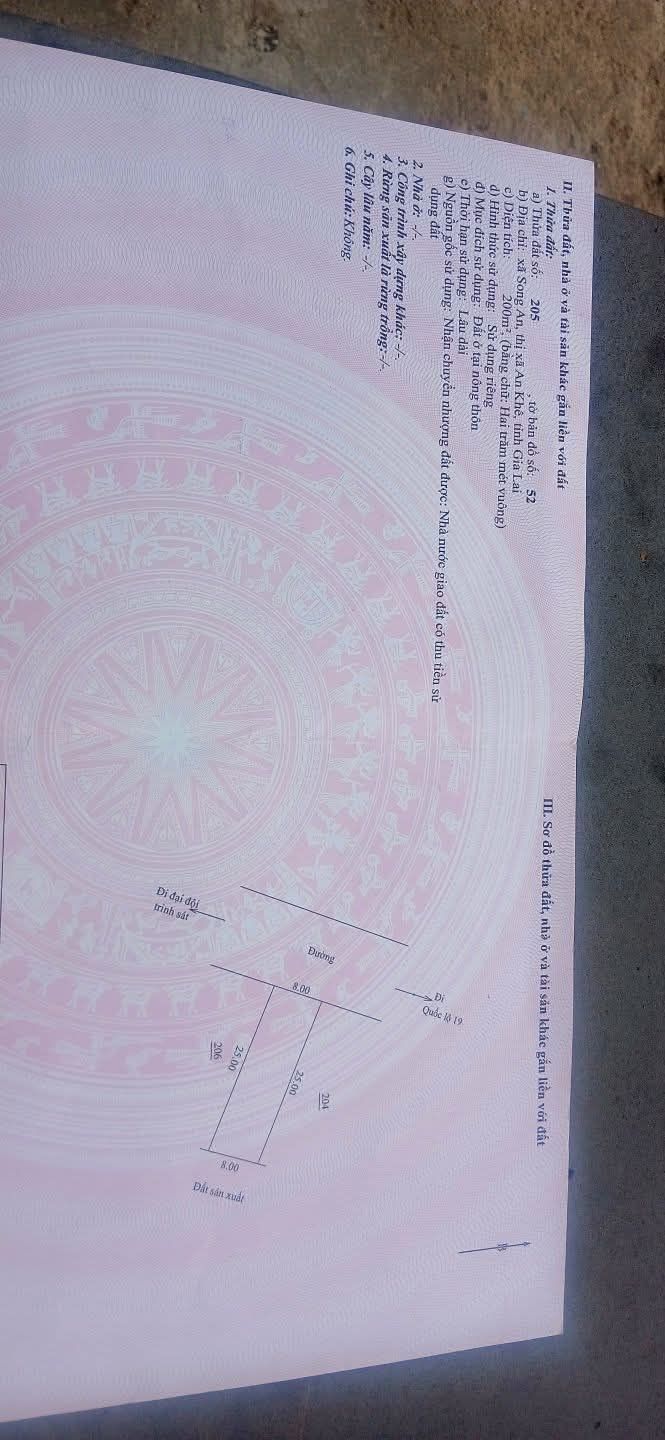 Đất nền xã Song An, thị xã An Khê, diện tích 200m², giá chỉ từ 300 triệu - Cơ hội đầu tư hấp dẫn!