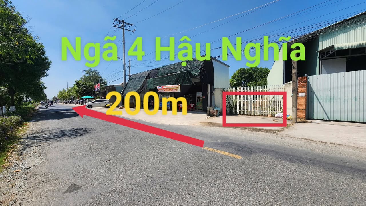 Đất mặt tiền Thị trấn Hậu Nghĩa, Đức Hòa 198m² giá 3.5 tỷ - Kinh doanh sinh lời ngay!