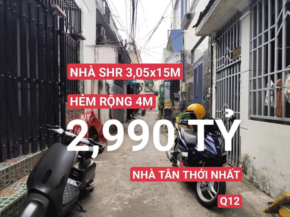 Nhà SHR Phường Tân Thới Nhất Q12 51m² giá 2.99 tỷ - Sẵn sàng giao dịch ngay!