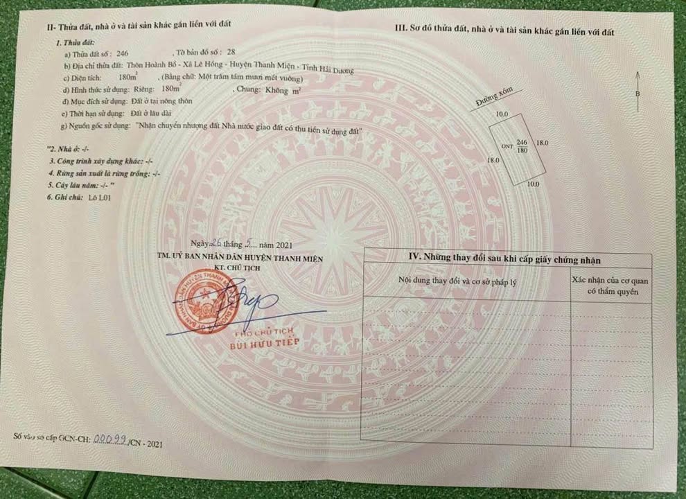 Đất nền 180m² tại Hoành Bồ, Hạ Long - Giá chỉ 2 tỷ, sổ đỏ chính chủ!