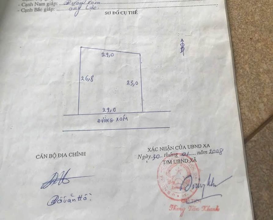 Đất nền xóm 3, xã Hòa Thạch, 720m² giá 7.2 tỷ - Lô đất vuông vắn, mặt tiền rộng rãi!