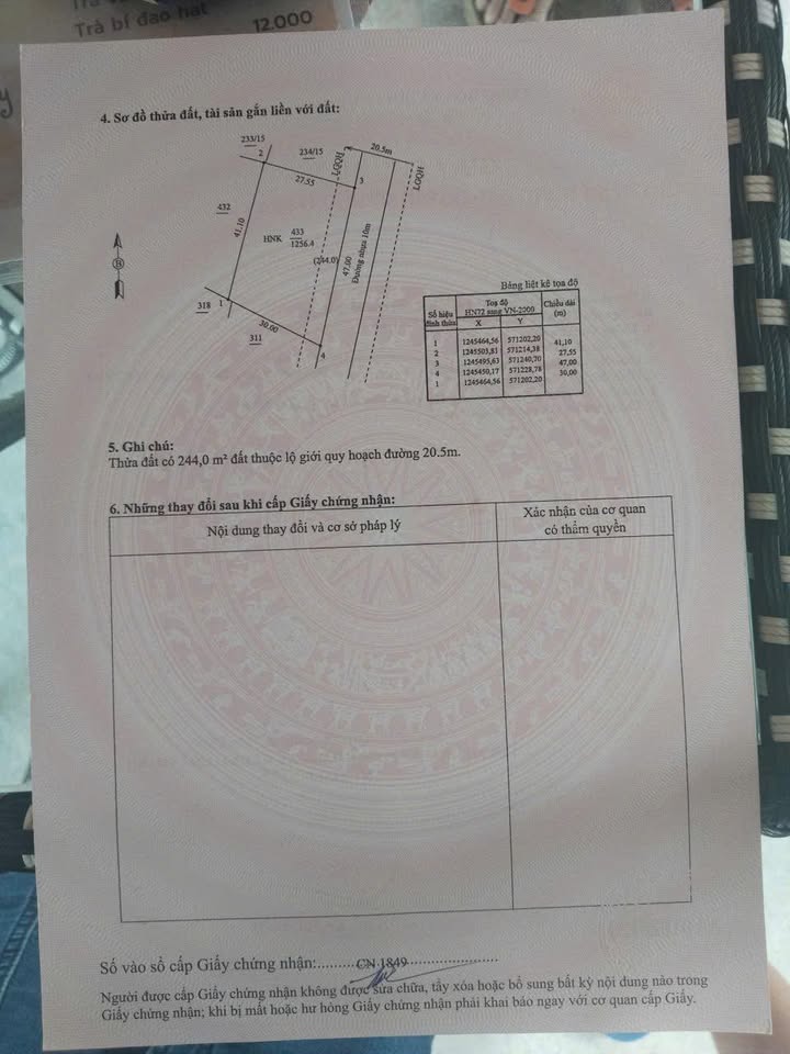 Đất thổ cư 420m² tại Phường Long Hoa, Tây Ninh - Giá chỉ 5.418 tỷ!