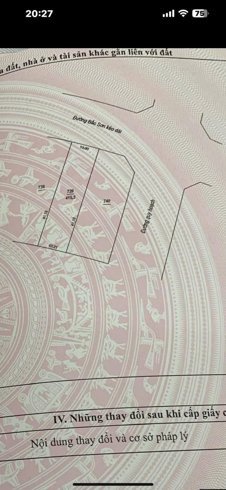 Đất mặt đường Bắc Sơn kéo dài, 415m² giá chỉ 2.5 triệu/m² - Cơ hội đầu tư sinh lời!