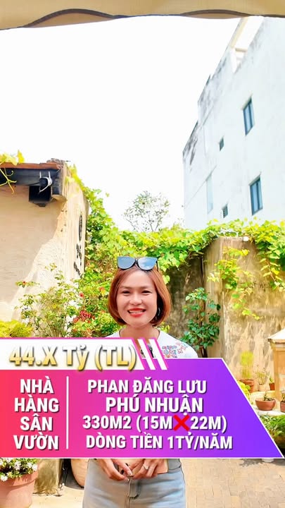 Nhà hàng sân vườn 330m² Phan Đăng Lưu - Bán gấp 1 tỷ