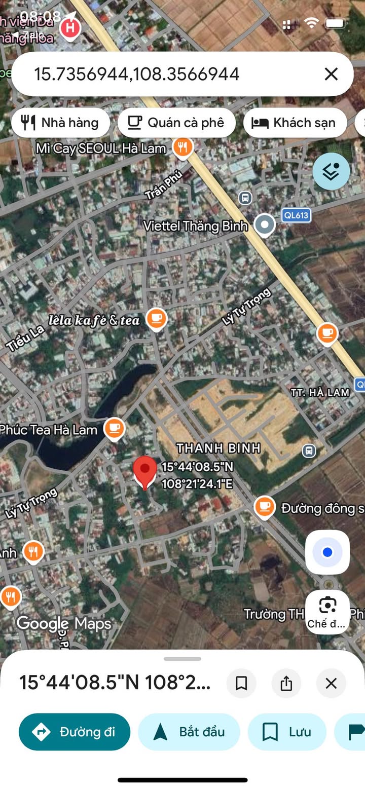 Đất ở Khu phố 8, Thị trấn Hà Lam, 277m² giá 1 tỷ - Cơ hội đầu tư hấp dẫn!