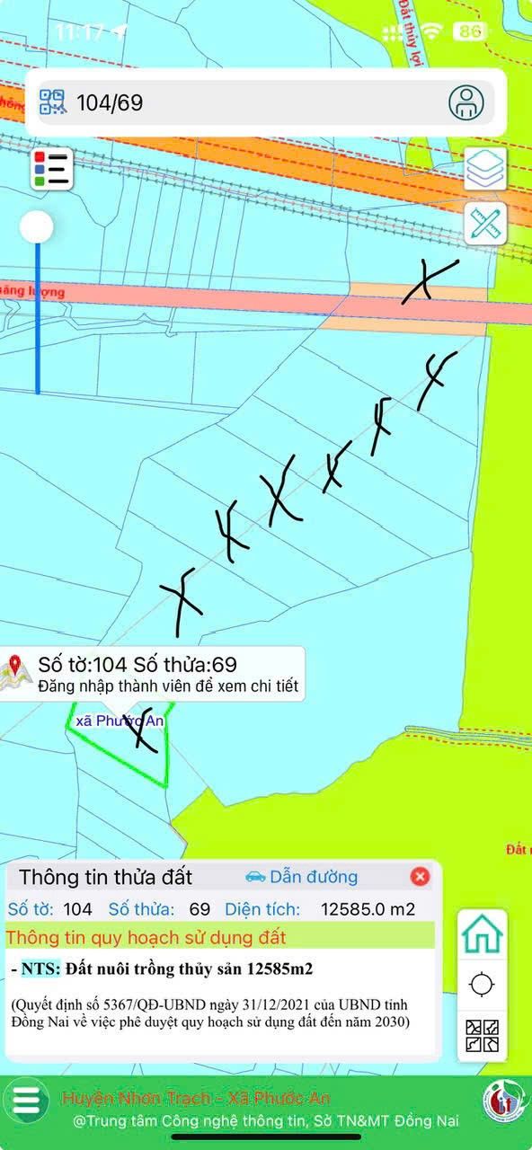 Đất nông nghiệp 17 mẫu tại Phước An, Nhơn Trạch - Sổ đỏ chính chủ, giá chỉ 6.46 tỷ!