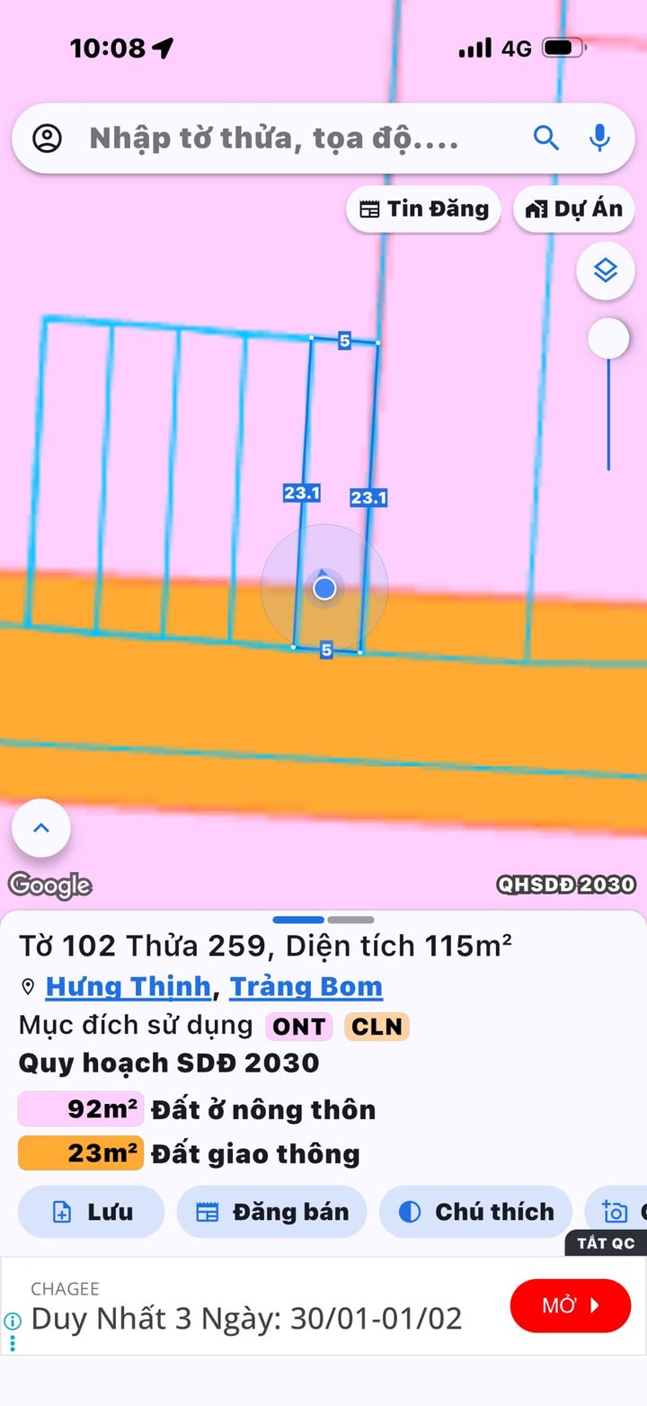 FrontHouse Đông Hòa Trảng Bom 115m² giá 1 tỷ - Mặt tiền kinh doanh lý tưởng!