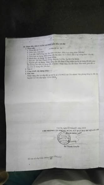 Đất nền Củ Chi 654m² giá 3.8 tỷ - Mặt tiền đường Lê Thị Đảo, thích hợp xây dựng kho xưởng!