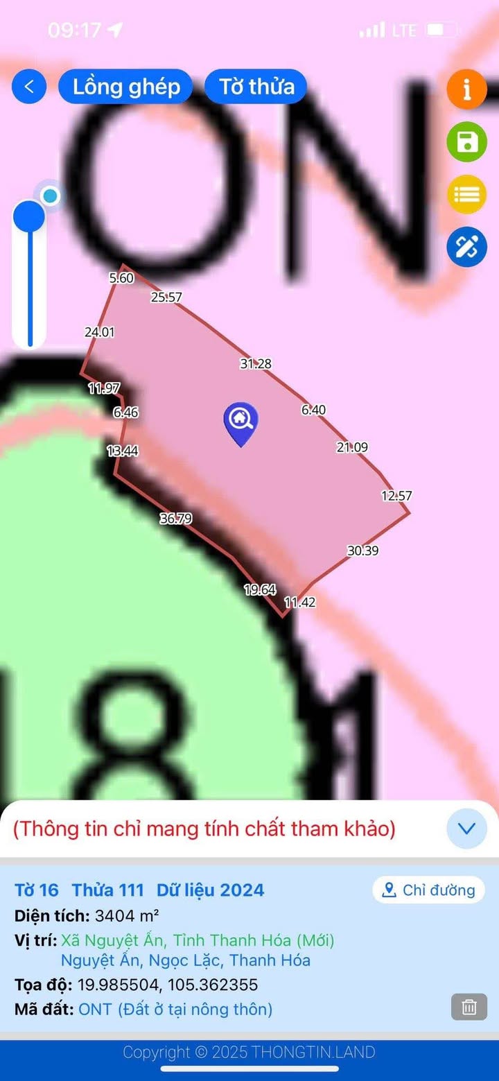 Đất thổ cư 3000m² tại xã Nguyệt Ấn, Ngọc Lặc - Giá F0 hấp dẫn!