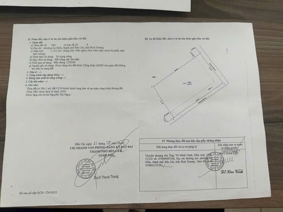 Đất nền Phường An Điền 1553m² giá 3.7 tỷ - Cơ hội đầu tư tuyệt vời!