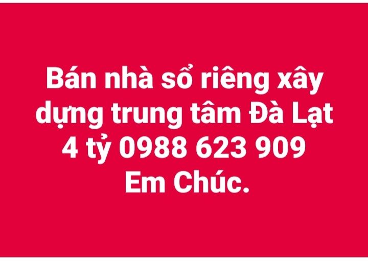 Nhà bán Phường 6 Đà Lạt 75m² giá 4 tỷ - Sổ riêng, gần trung tâm!