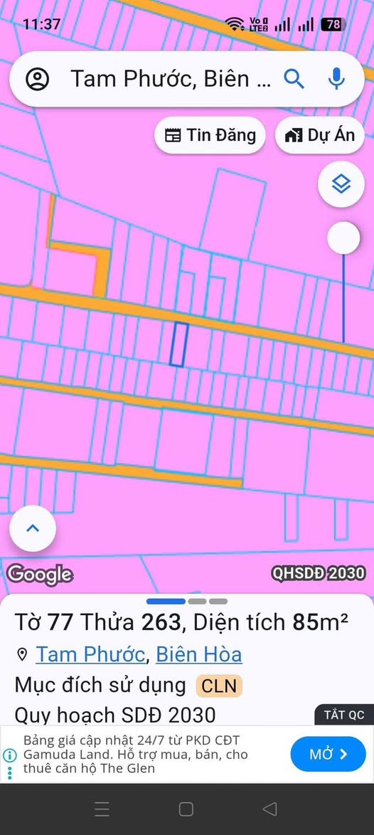 Đất nền đường Nguyễn Hoàng, Biên Hòa 85m² giá chỉ 900 triệu - Đầu tư lý tưởng!