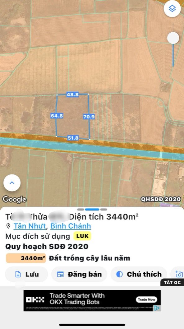 Đất nền mặt tiền đường xe tải Tân Nhựt 3570m² giá 20.64 tỷ - Đầu tư sinh lời ngay!