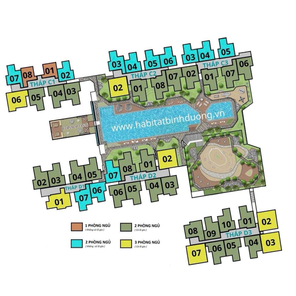 Căn hộ The Habitat Bình Dương 83m² giá 3.4-3.6 tỷ - Sẵn nhận nhà ở ngay!