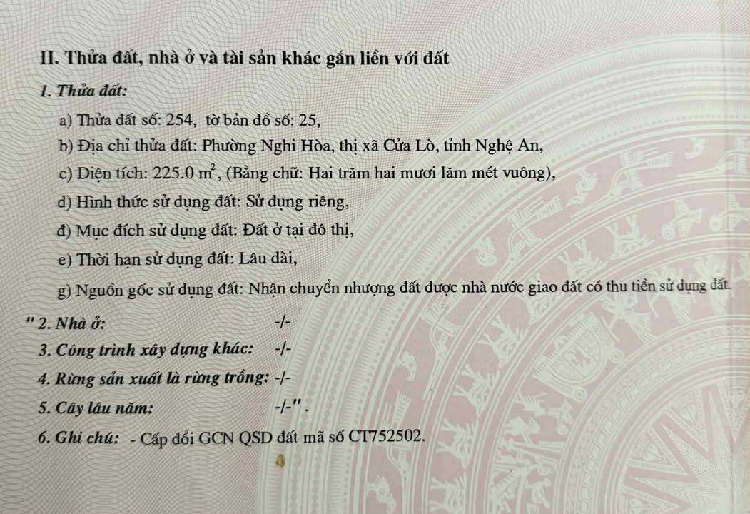 Đất nền chính chủ Khối 2, Đường Hoàng Văn Cư, 225m² giá 4.9 tỷ - Cơ hội đầu tư hấp dẫn!