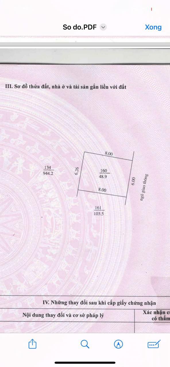 Nhà 1,5 tầng đường Vũ Hựu 50m² giá 2.2 tỷ - Ngõ thông ô tô vào tận nhà!