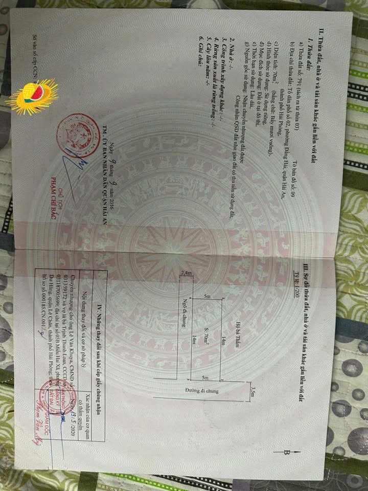 Đất nền lô góc Đằng Hải 70m² giá 3.71 tỷ - Đường ô tô tránh nhau