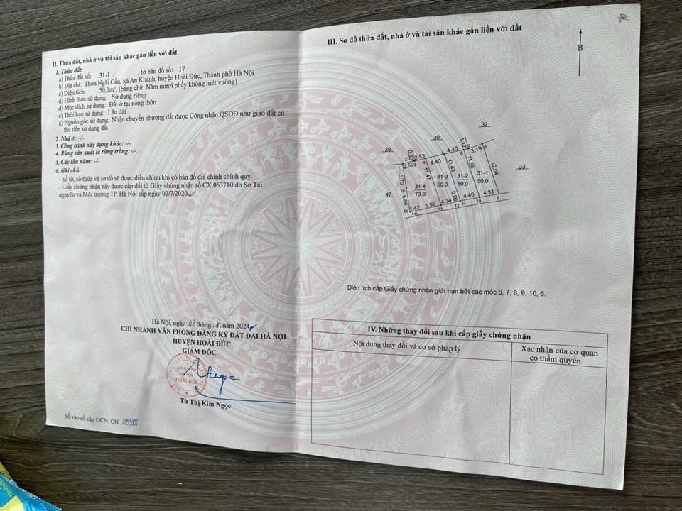 Đất nền An Khánh, Huyện Hoài Đức, 50m² giá 4 tỷ - Cơ hội đầu tư hấp dẫn!