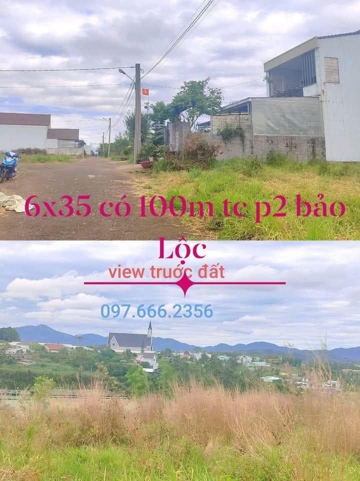 Đất thổ cư Phường 2 Bảo Lộc 210m² giá 1.6 tỷ - Sổ hồng chính chủ!