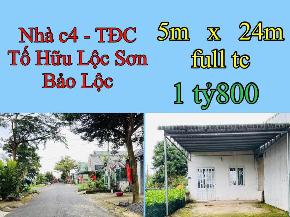 Đất nền Tố Hữu, Lộc Sơn, Bảo Lộc 120m² giá 1.8 tỷ - Sổ hồng chính chủ, tặng nhà!