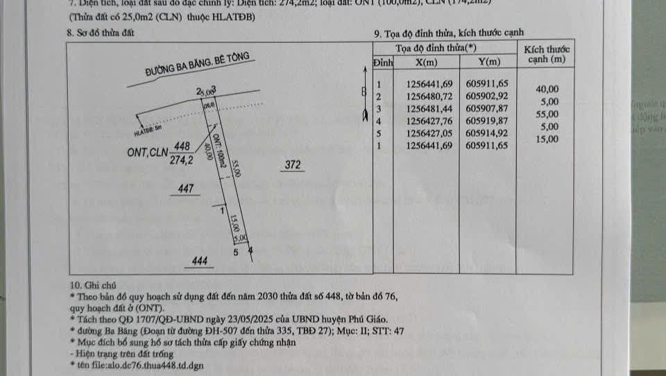 Đất nền 275m² tại Xã An Linh, Huyện Phú Giáo - Giá thỏa thuận, vị trí tiềm năng!