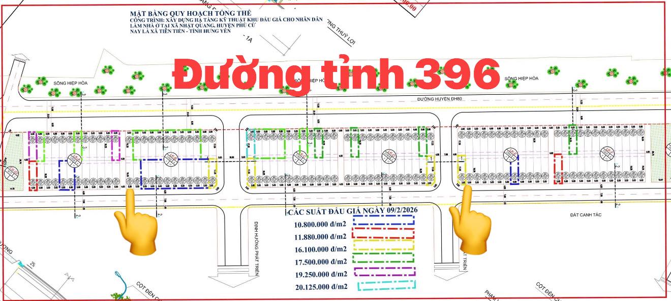 Đất nền Nhật Quang, Phù Cừ, Hưng Yên 97m² giá 1.9 tỷ - Cơ hội đầu tư tuyệt vời!