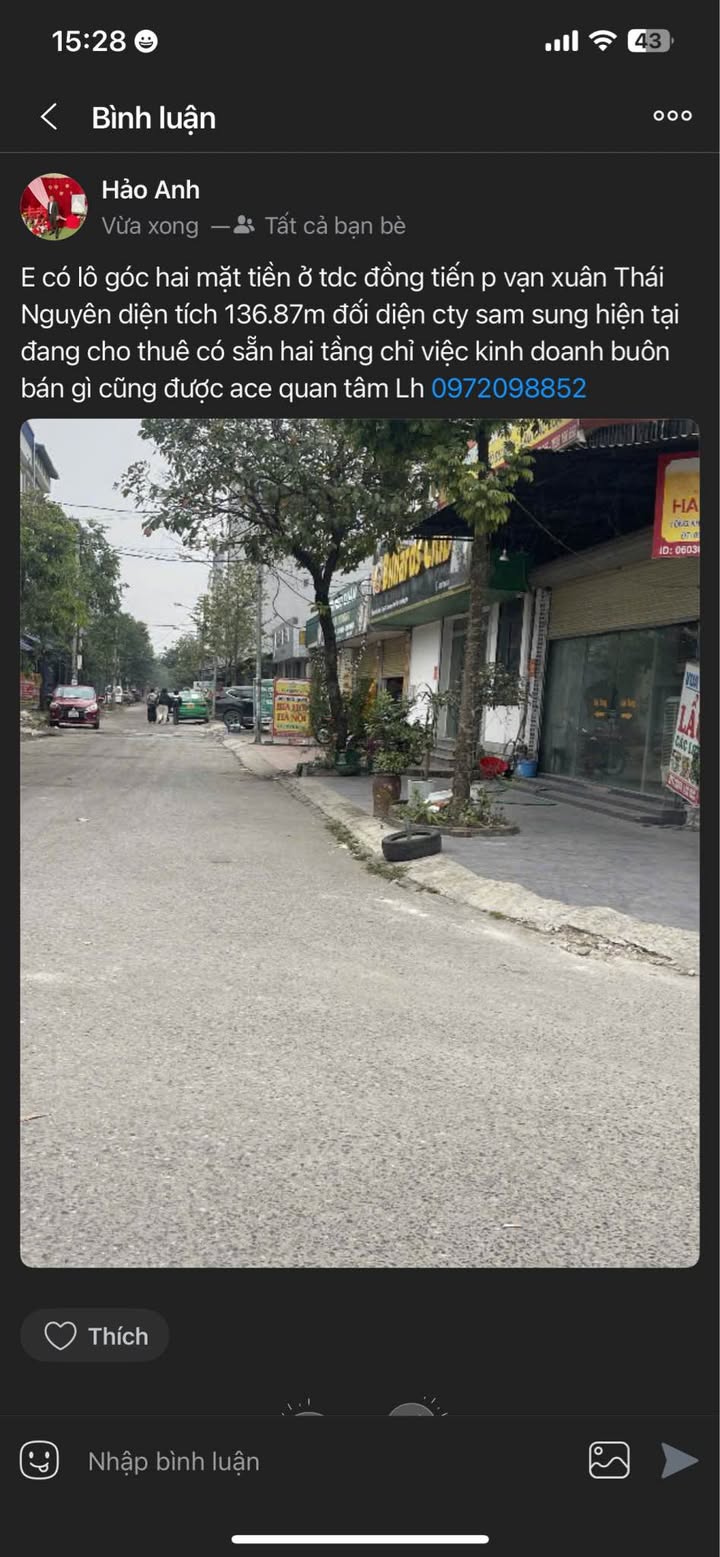 Nhà phố góc 2 mặt tiền tại TDC Đồng Tiến, Thái Nguyên - Kinh doanh ngay!