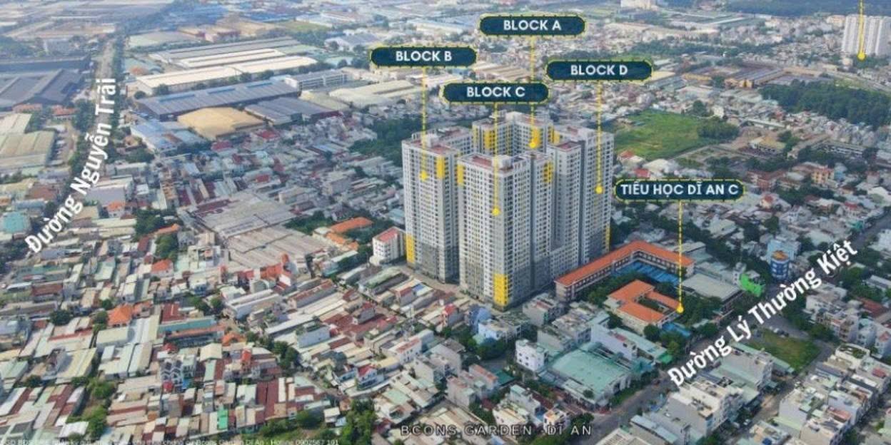 Căn hộ Bcons Garden Dĩ An 58m² giá 2.25 tỷ - Full nội thất sang trọng!