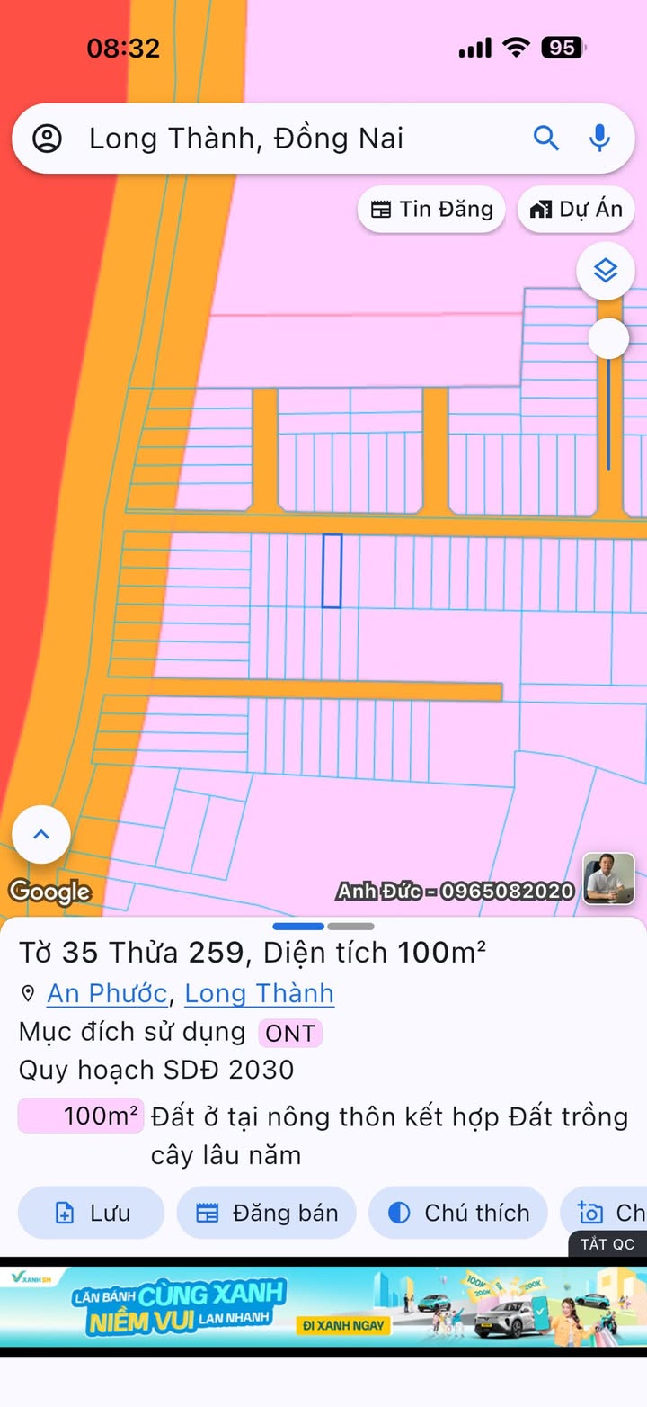 Đất nền Ấp 7 An Phước 100m² - Sổ riêng chính chủ