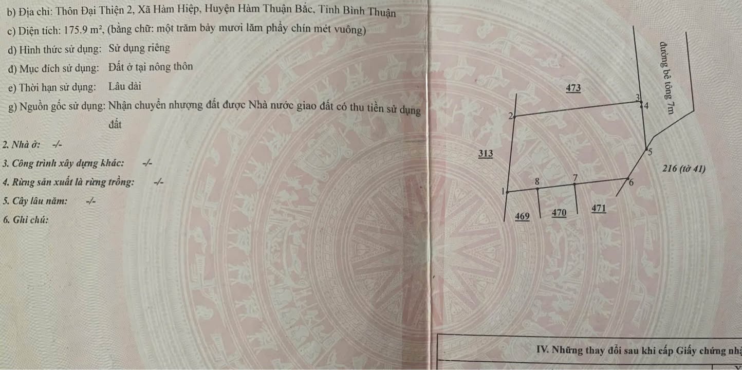 Đất nền 176m² sổ hồng tại KDC An Phú Nam, Phan Thiết - Giá 500 triệu