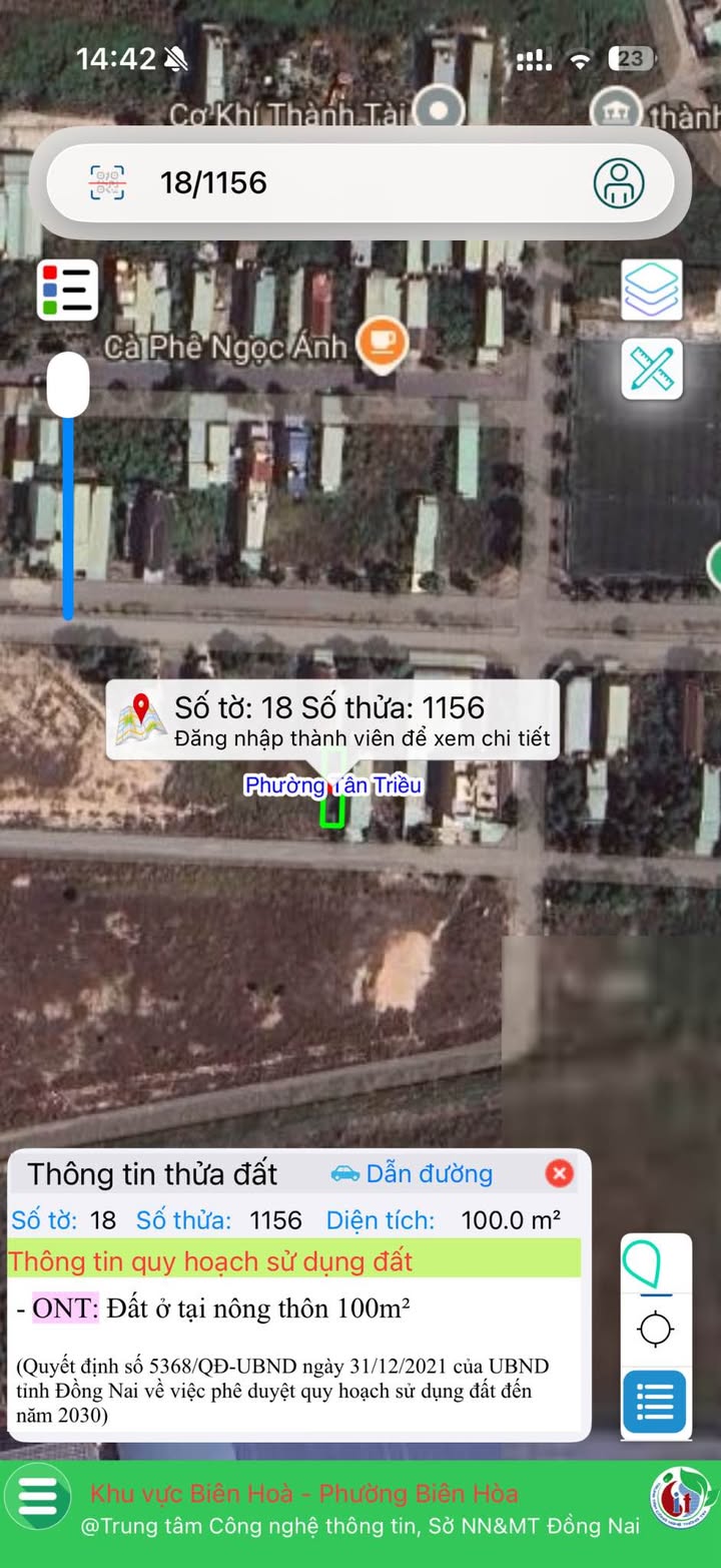 Đất nền Khu Dân Cư Miền Đông, Biên Hòa 100m² giá chỉ 1.72 tỷ - Cơ hội đầu tư sinh lời!