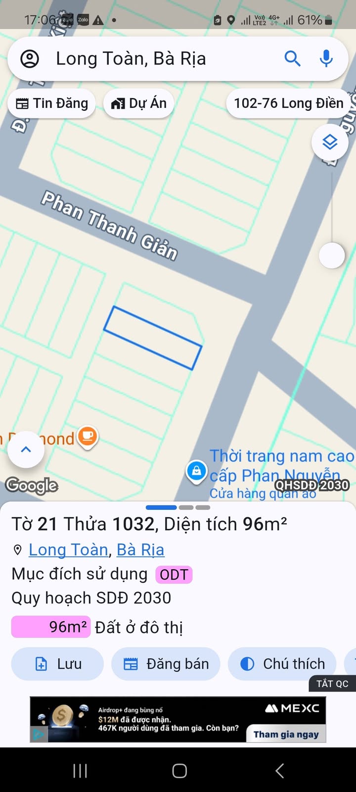 Đất nền mặt tiền Nguyễn Thái Học, 96m² giá 3.5 tỷ - Đầu tư sinh lời!