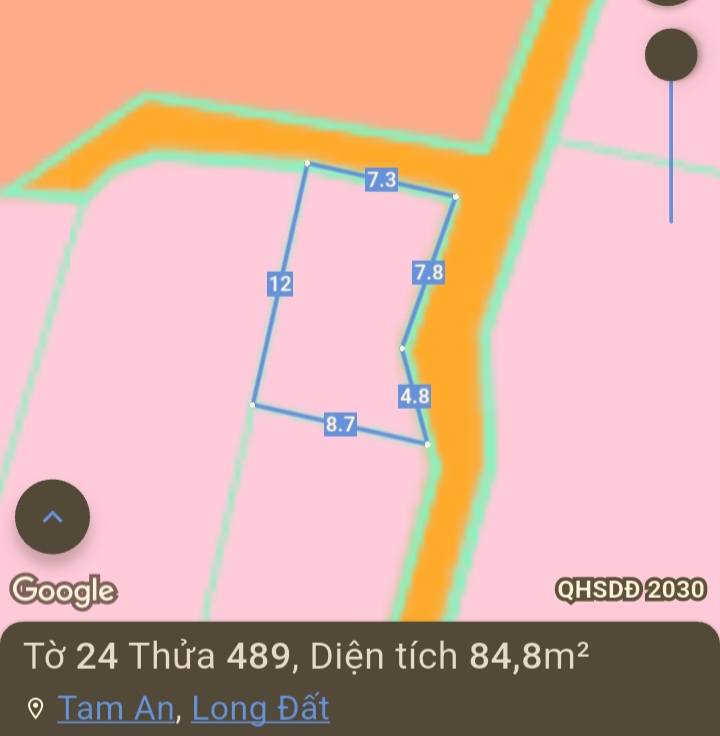 Đất thổ cư 90m² tại xã Tam An, Huyện Long Đất - Giá cực kỳ hấp dẫn!