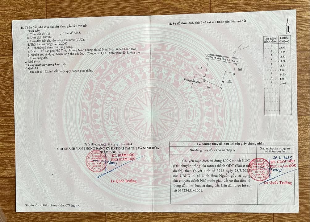 Đất nền phường Ninh Giang, 1500m² giá 3 tỷ - Tiềm năng phát triển lớn!