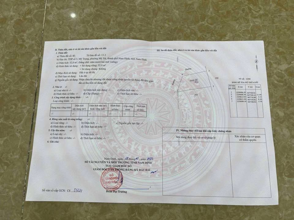 Đất Lô Góc Tô Hiến Thành 52m² - Vị Trí Vàng, Giá Tốt Nam Định