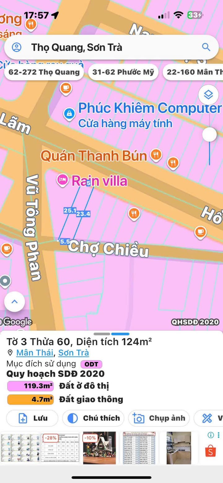 Đất nền 2 mặt tiền Hồ Ngọc Lãm, Sơn Trà 120m² giá 14.8 tỷ - Cơ hội đầu tư sinh lời!