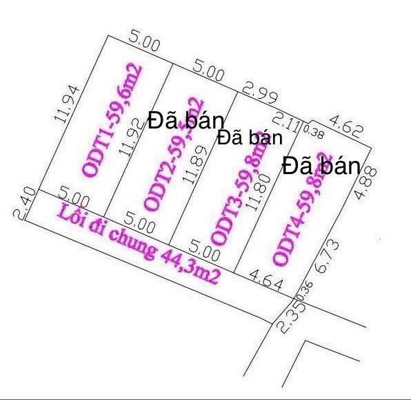 Đất nền Phường Nhân Hòa - 59m² chỉ 1.1 tỷ - Cơ hội vàng đầu tư!