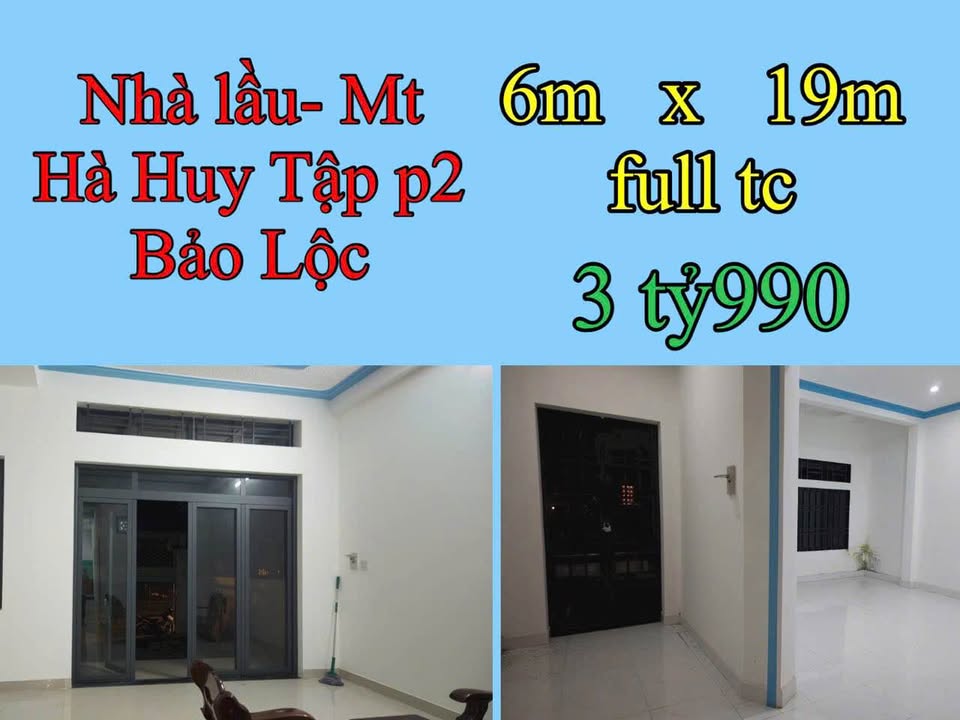 Nhà lầu mặt tiền Hà Huy Tập Bảo Lộc 114m² giá 3.99 tỷ - Chính chủ bán gấp!