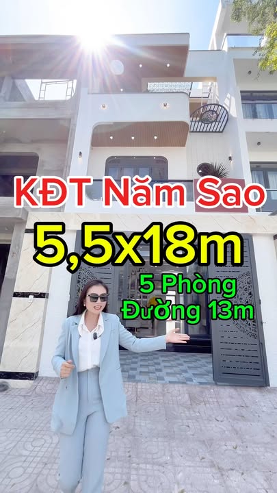 Nhà phố cao cấp KĐT Năm Sao Cần Giuộc 99m² giá 5 tỷ - Dọn vào ở ngay!