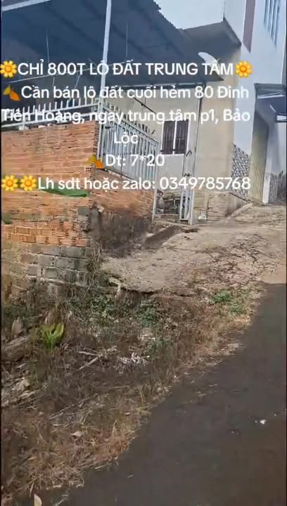 Đất nền Bảo Lộc 140m² giá 800 triệu - Cơ hội đầu tư tuyệt vời!