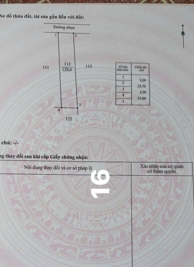 Đất thổ cư Bàu Chinh, Châu Đức 130m² giá 650 triệu - Đường nhựa rộng, vị trí thuận lợi!