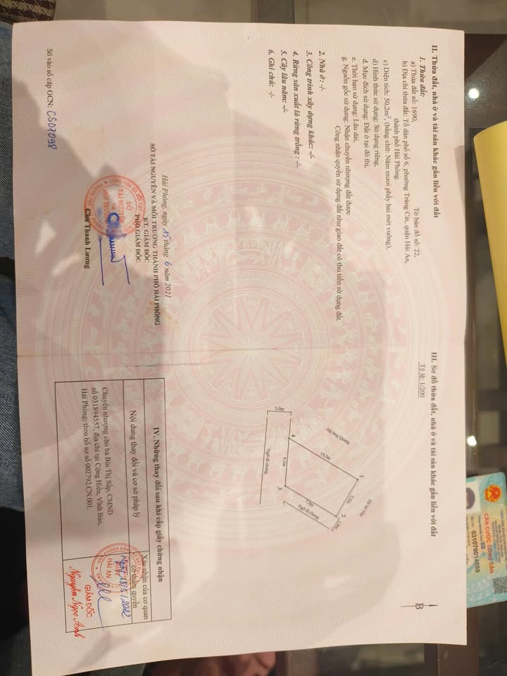 Đất nền góc ngõ 38 Cát Vũ, Hải An 50m² giá 1.43 tỷ - Cơ hội đầu tư tuyệt vời!