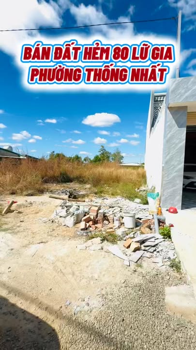 Đất nền hẻm 80 Lữ Gia, Phường Thống Nhất, 142m² chỉ 600 triệu - Đầu tư sinh lời ngay!