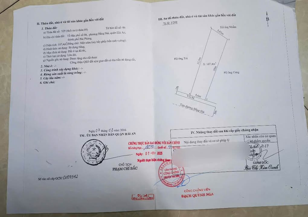 Đất nền mặt đường Đằng Hải, Hải An 107,4m² giá 6.229 tỷ - Chính chủ cần bán gấp!
