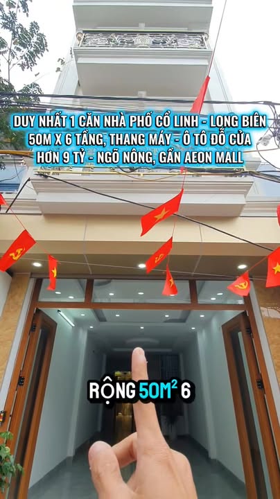 Nhà phố Cổ Linh 50m² x 6 tầng giá 9 tỷ - Full nội thất cao cấp, thuận tiện kết nối!