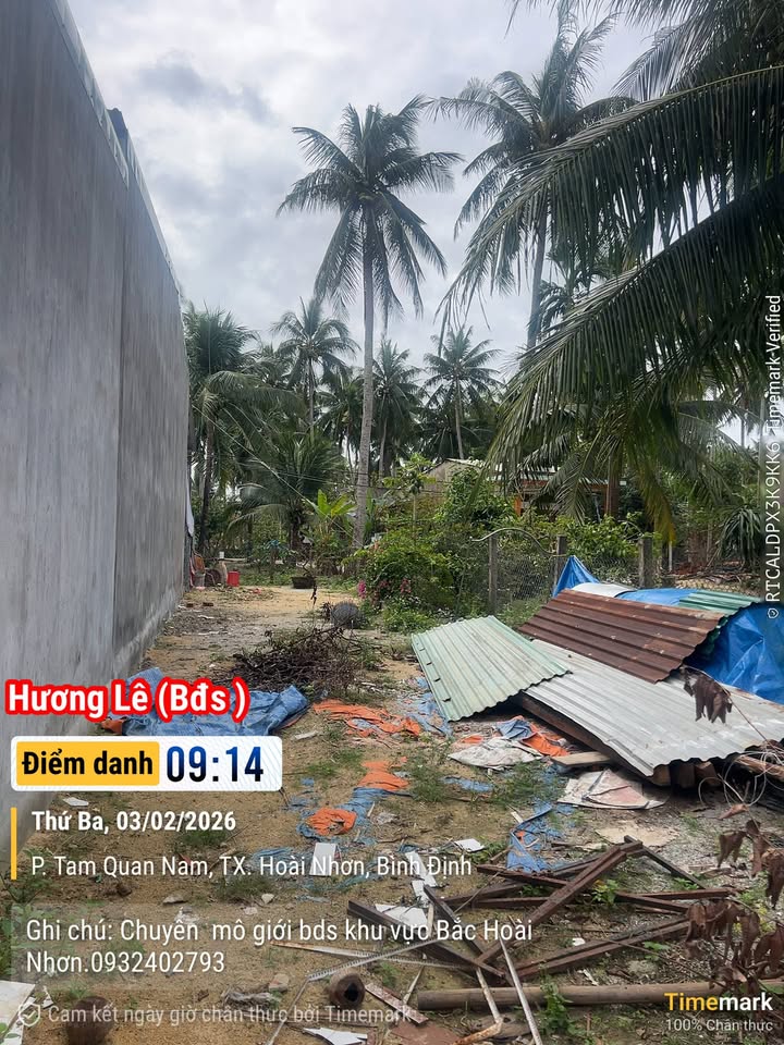 Đất thổ cư 110m² tại khu phố Cửu Lợi Tây, Bình Định - Giá tốt, chính chủ!