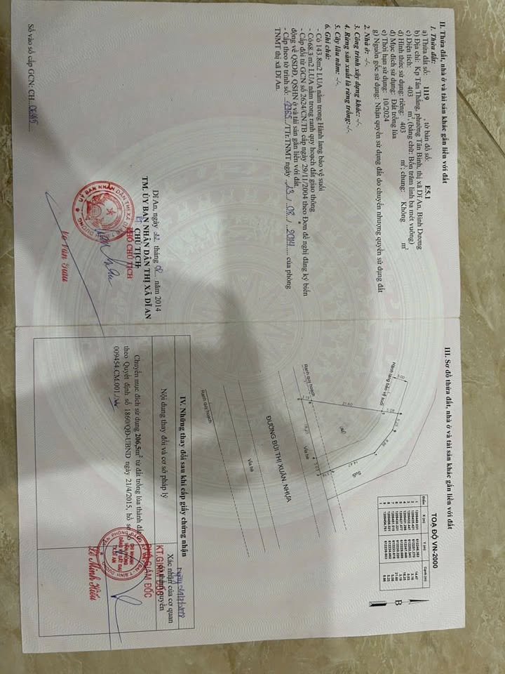 Đất nền mặt tiền đường Bùi Thị Xuân, Tân Đông Hiệp, 144m² - Cơ hội đầu tư tuyệt vời!