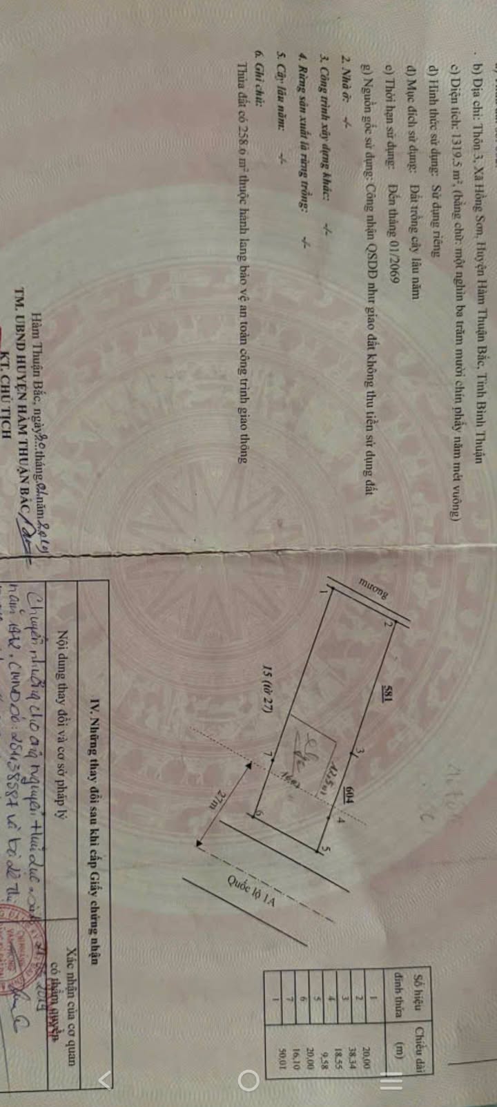 Đất nền mặt tiền Quốc lộ 1A Phan Thiết 1320m² giá 2 tỷ - Cơ hội đầu tư tuyệt vời!