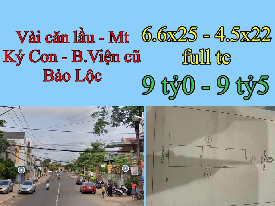 Nhà phố mặt tiền Ký Con, Bảo Lộc 165m² giá 9 tỷ - Sổ hồng chính chủ, full nội thất!