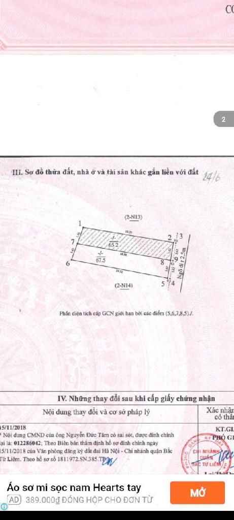 Nhà riêng Đông Ngạc 68m² giá 11 tỷ - Ô tô đỗ cửa, gần bệnh viện